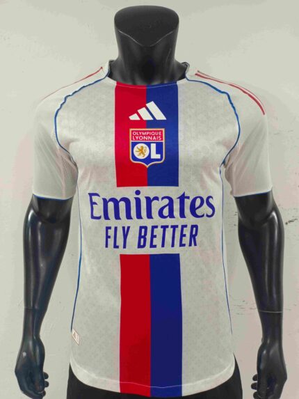 25-26 Lyon home soccer jersey