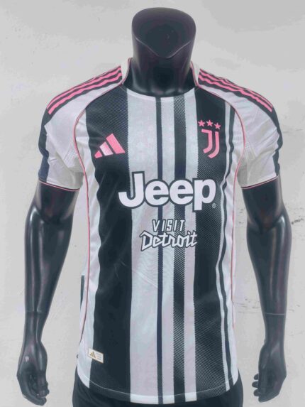 25-26 Juventus home soccer jersey